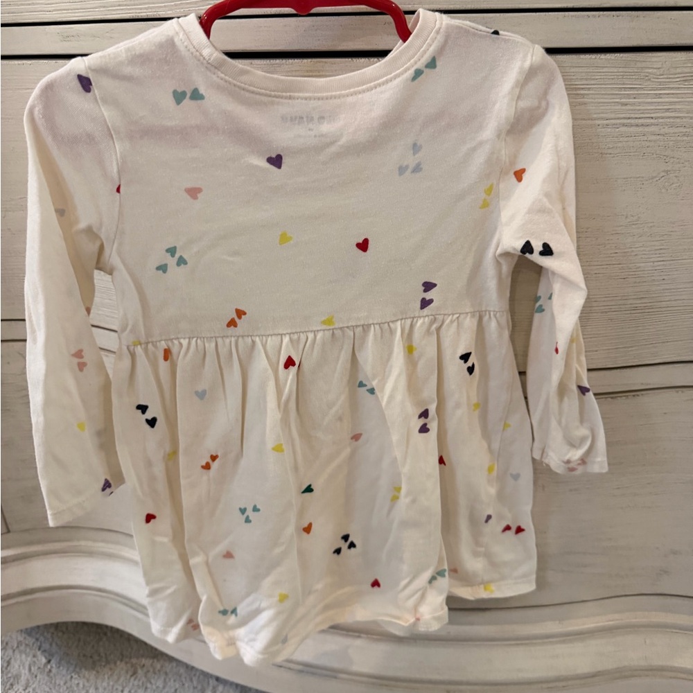 Old Navy Yellow & Red Heart Toddler Dress 2T
